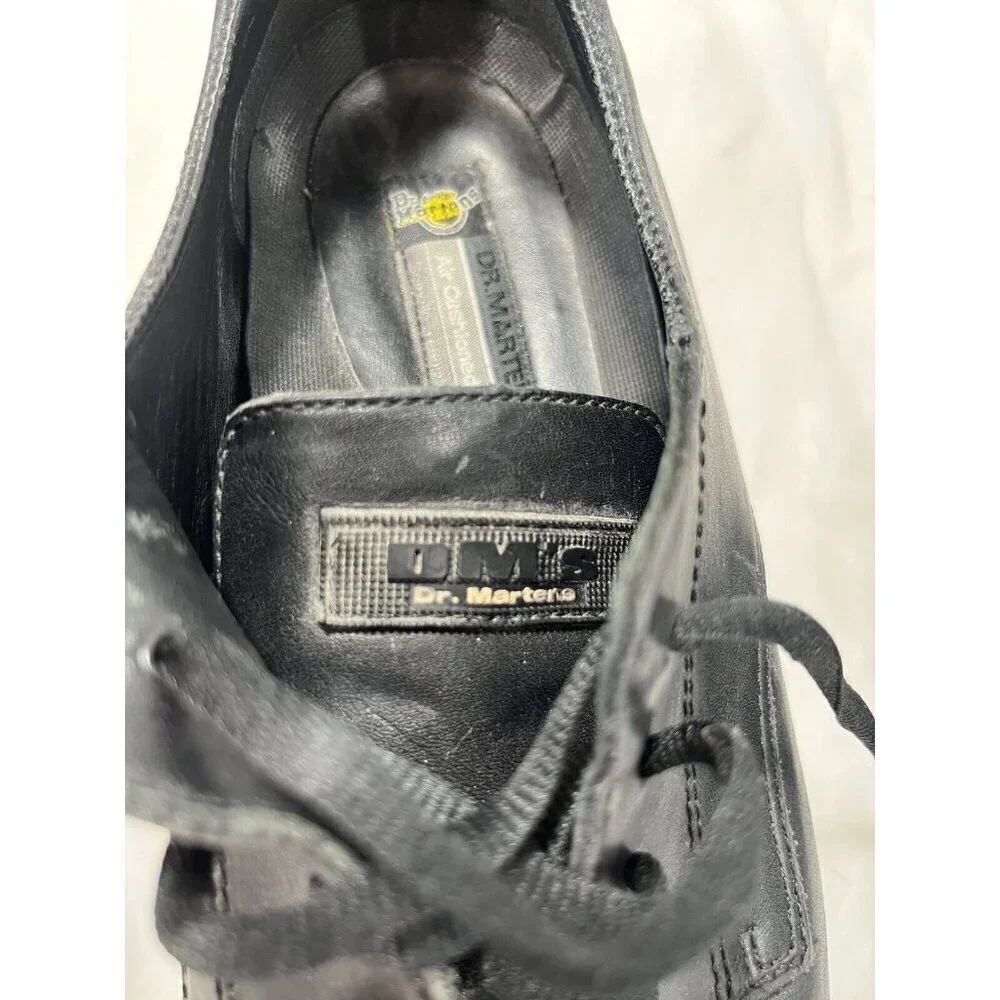 Dr Martens 9258 PLATFORM ENGLAND Black Leather Lace Up Shoes Men's SIZE 9